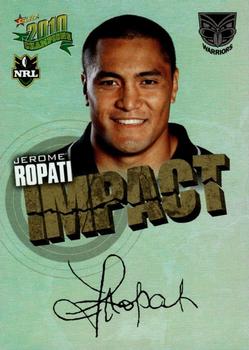 2010 NRL Champions - Impact Signature Gold #IS60 Jerome Ropati Front